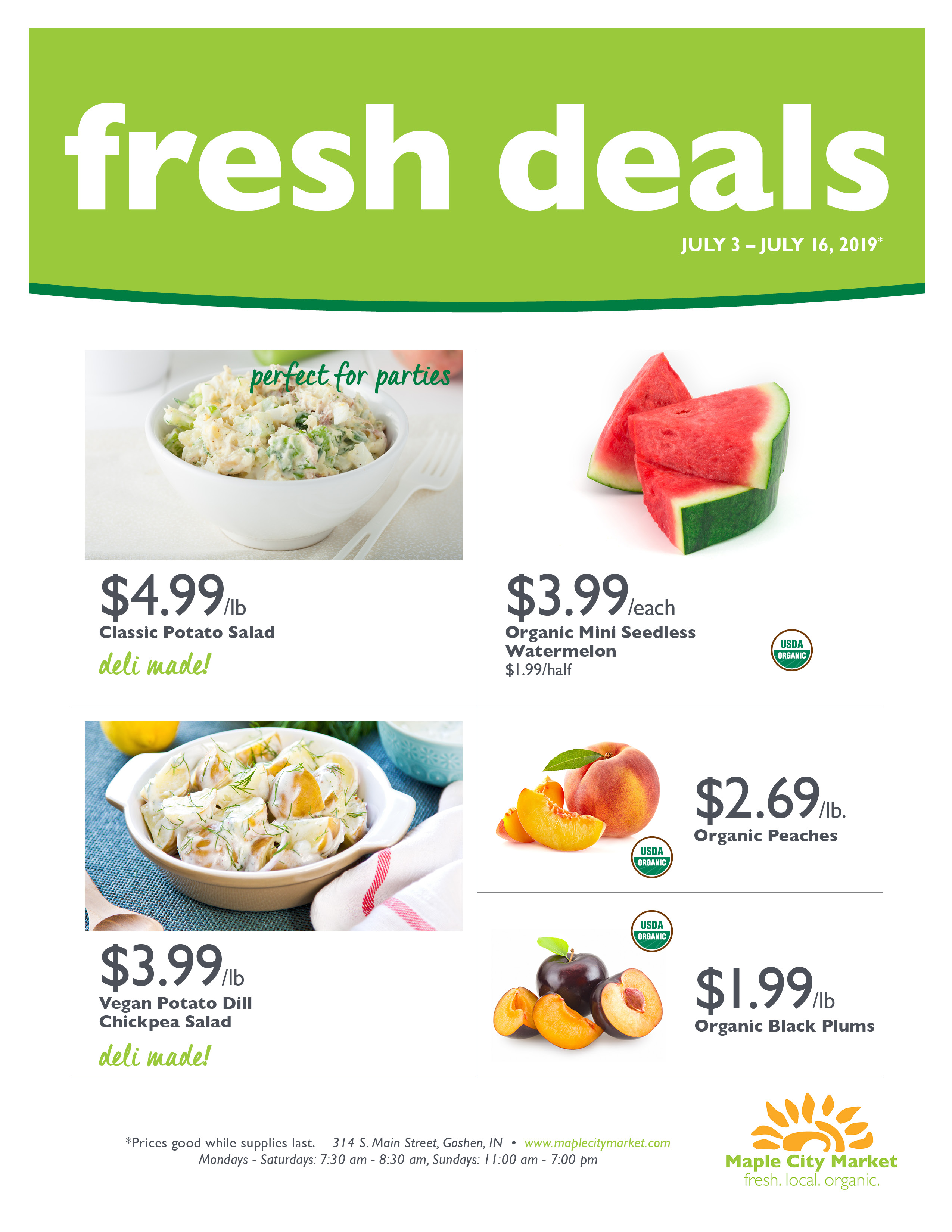 Fresh Deals for July 3-16